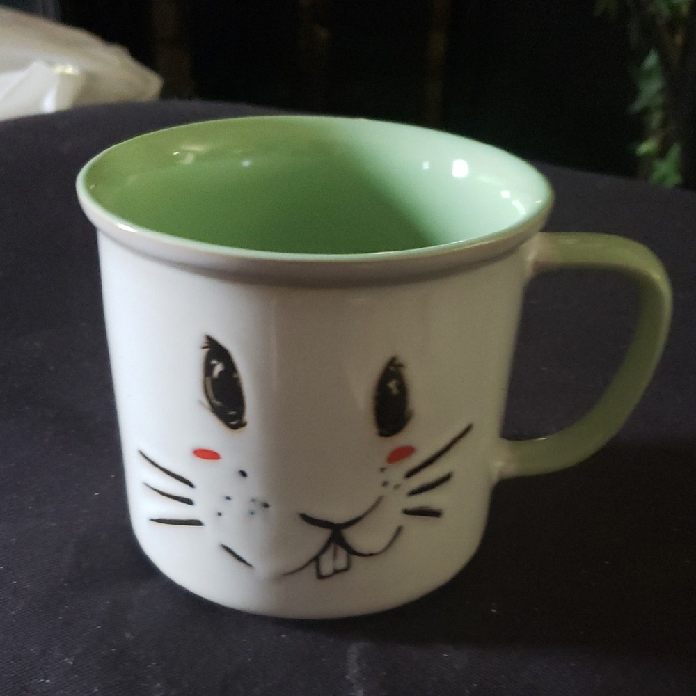 Large Ceramic Rabbit Mug.